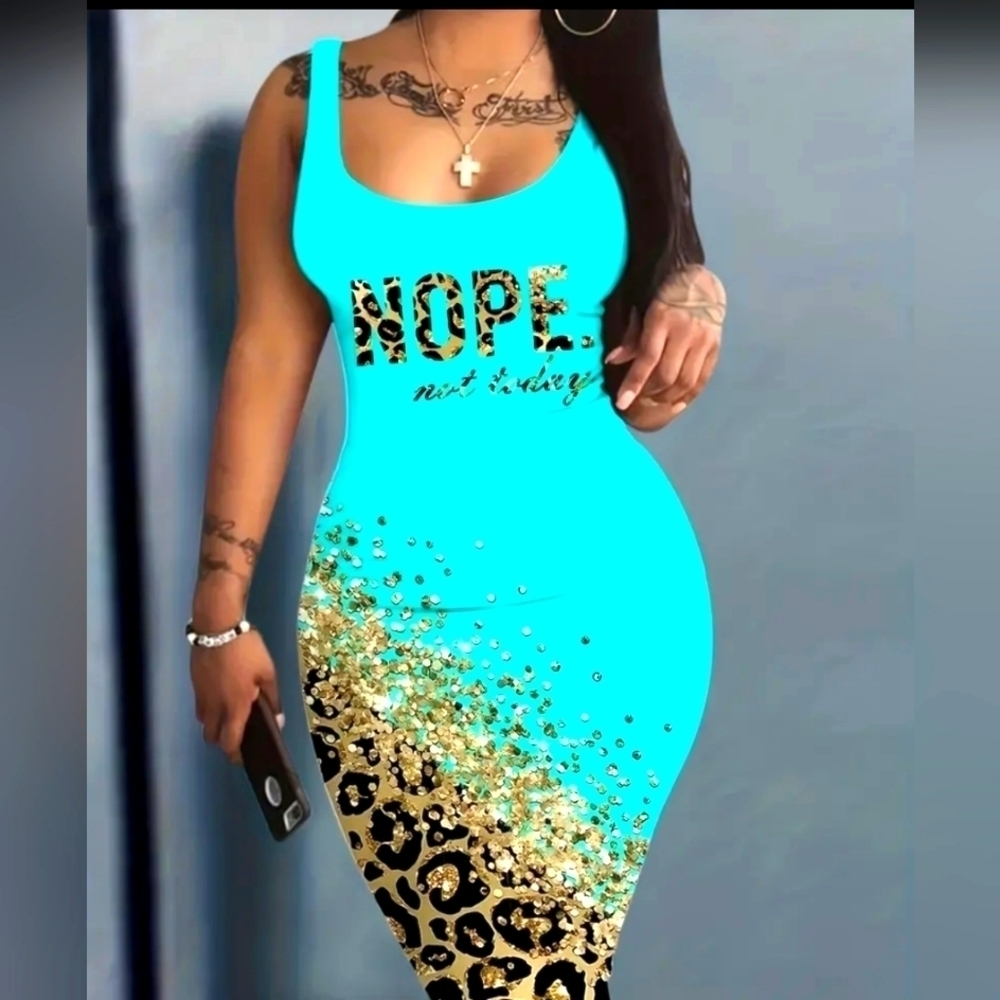 NEW STRETCH BODYCON DRESS PLUS SIZE 3XL - Picture 7 of 7